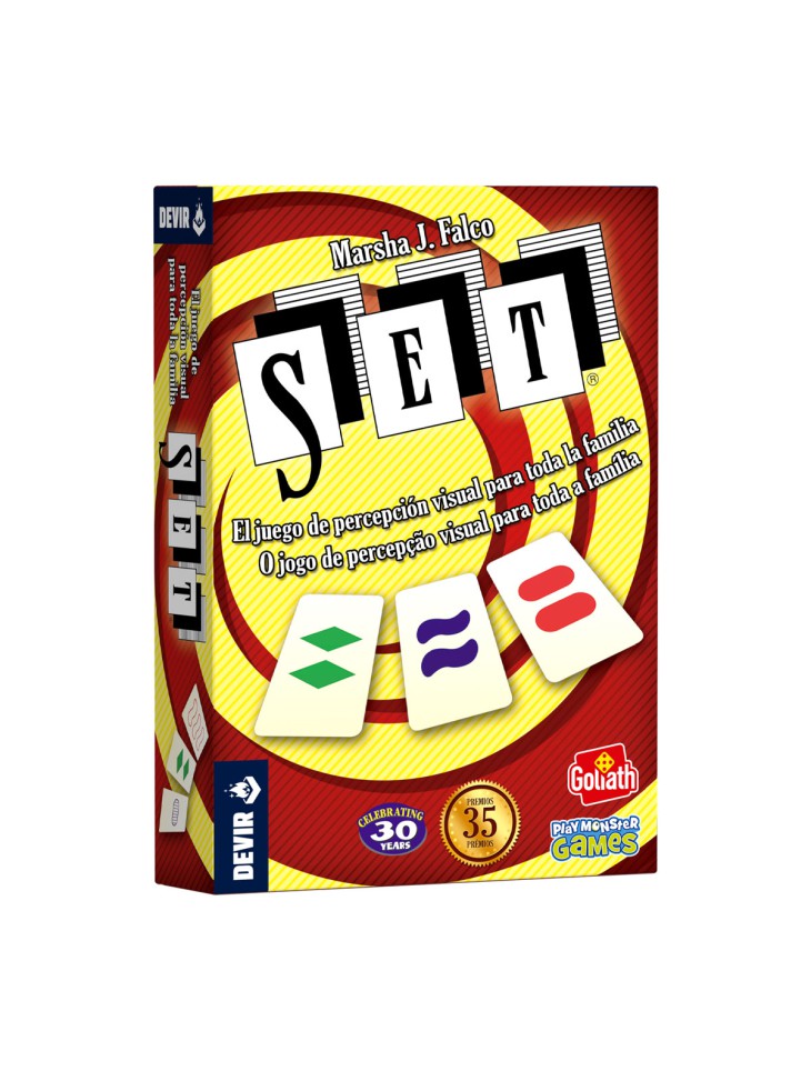Juego de mesa SET cartas de observación y lógica para toda la familia