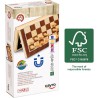Cayro Ajedrez magnético de madera con tablero plegable 2 jugadores
