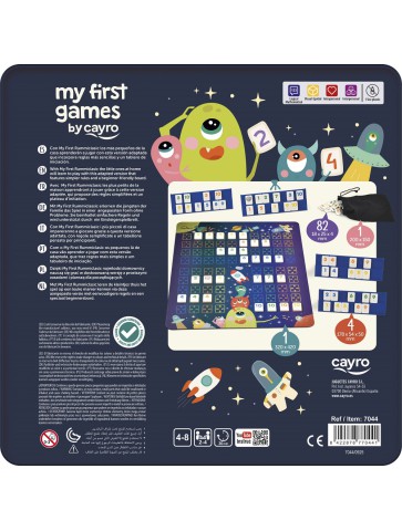 Cayro My First Rummiclasic juego de mesa infantil de números 2-4 jugadores