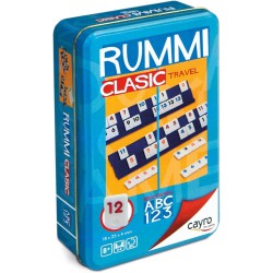 Juego de mesa Rummi Clásico Cayro en caja metálica, edición de viaje