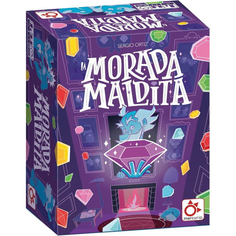 La Morada Maldita juego de mesa de gemas y maldiciones