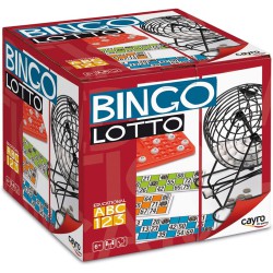 Bingo Cayro con bombo metálico y 48 cartones modelo Lotto
