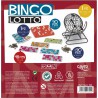 Bingo Cayro con bombo metálico y 48 cartones modelo Lotto