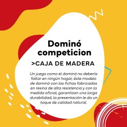 Dominó de madera Cayro clásico competición para niños y adultos