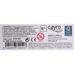 Dominó de madera Cayro clásico competición para niños y adultos