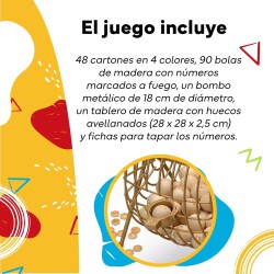 Bingo Deluxe Cayro con tablero plegable y bolas de madera