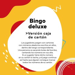 Bingo Deluxe Cayro con tablero plegable y bolas de madera