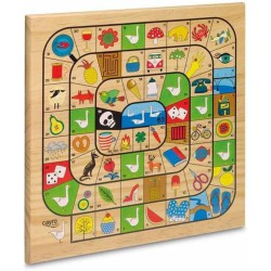 Parchis y Oca Cayro tablero reversible madera 2-4 jugadores