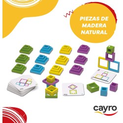 Juego de mesa Encuadra de Cayro, multicolor, para 2-4 jugadores