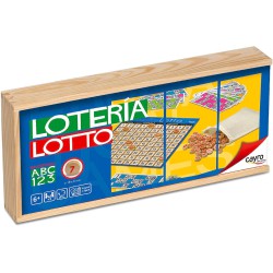 Juego de mesa Lotería de Madera Cayro con 48 cartones para toda la familia