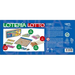 Juego de mesa Lotería de Madera Cayro con 48 cartones para toda la familia