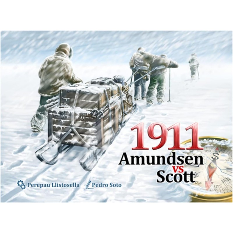 1911 Amundsen vs Scott juego de mesa exploradores polo sur estrategia
